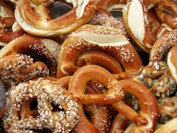 Typical Munich bretzels, or pretzels