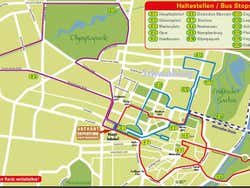 Munich Sightseeing Bus Map